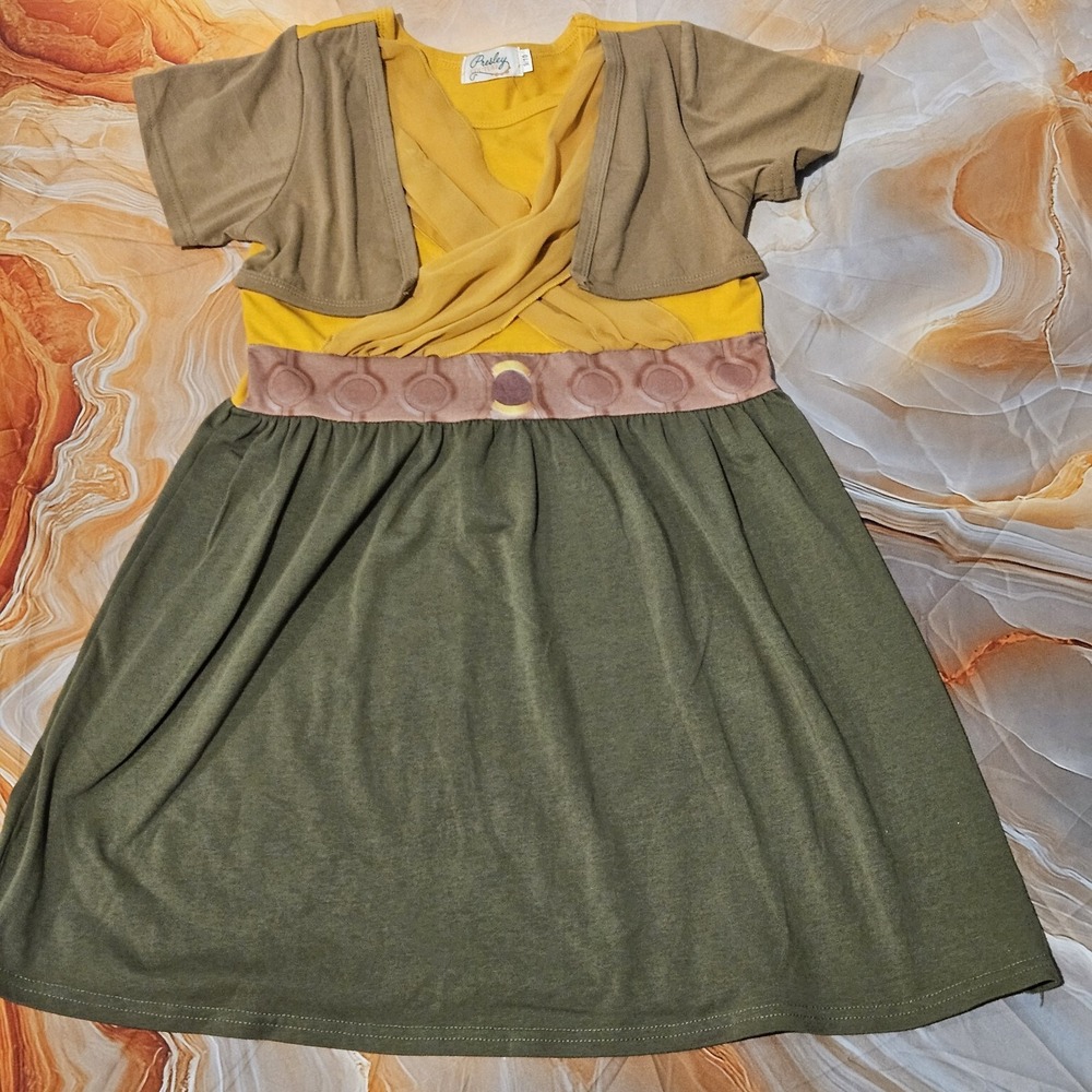 Presley Couture Raya Inspired Dress Girls Size 9/10 Princess Costume